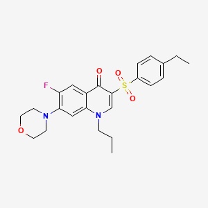 3-((4-ethylphenyl)sulfonyl)-6-fluoro-7-morpholino-1-propylquinolin-4(1H)-one