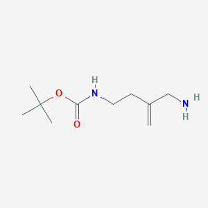 molecular formula C10H20N2O2 B2514032 Tert-butyl N-[3-(aminomethyl)but-3-enyl]carbamate CAS No. 2353069-40-4