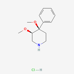 (3R,4R)-3,4-Dimethoxy-4-phenylpiperidine hydrochloride