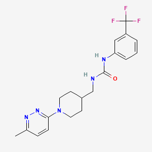 1-((1-(6-Methylpyridazin-3-yl)piperidin-4-yl)methyl)-3-(3-(trifluoromethyl)phenyl)urea
