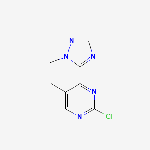 2-Chloro-5-methyl-4-(1-methyl-1H-1,2,4-triazol-5-yl)pyrimidine