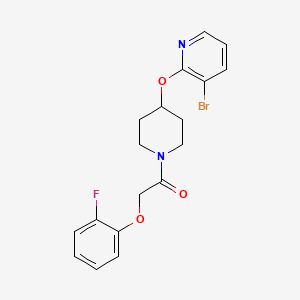 1-(4-((3-Bromopyridin-2-yl)oxy)piperidin-1-yl)-2-(2-fluorophenoxy)ethanone