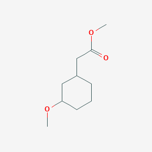 molecular formula C10H18O3 B2514076 Methyl 2-(3-methoxycyclohexyl)acetate CAS No. 1114554-12-9