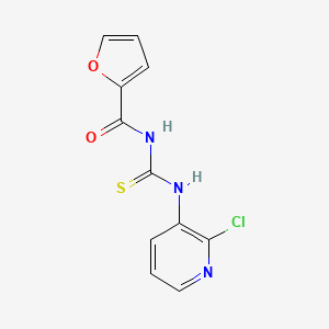molecular formula C11H8ClN3O2S B2514089 N-[(2-chloropyridin-3-yl)carbamothioyl]furan-2-carboxamide CAS No. 866014-57-5
