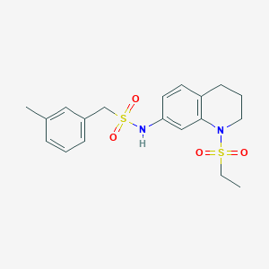molecular formula C19H24N2O4S2 B2514090 N-(1-(ethylsulfonyl)-1,2,3,4-tetrahydroquinolin-7-yl)-1-(m-tolyl)methanesulfonamide CAS No. 946374-43-2