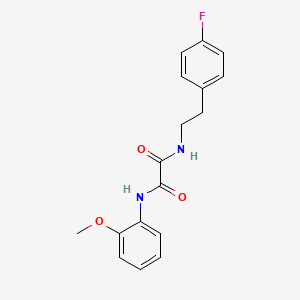 molecular formula C17H17FN2O3 B2514118 N'-[2-(4-FLUOROPHENYL)ETHYL]-N-(2-METHOXYPHENYL)ETHANEDIAMIDE CAS No. 498536-57-5