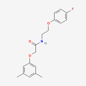 molecular formula C18H20FNO3 B2514121 2-(3,5-dimethylphenoxy)-N-(2-(4-fluorophenoxy)ethyl)acetamide CAS No. 1105210-68-1