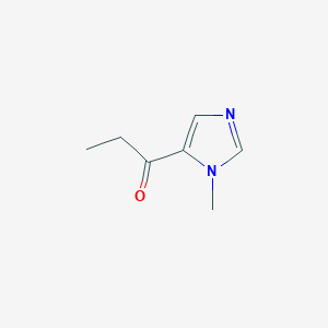 molecular formula C7H10N2O B2514123 1-(1-甲基-1H-咪唑-5-基)丙-1-酮 CAS No. 592555-22-1