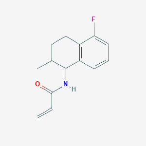 molecular formula C14H16FNO B2514127 N-(5-Fluoro-2-methyl-1,2,3,4-tetrahydronaphthalen-1-yl)prop-2-enamide CAS No. 2177058-97-6