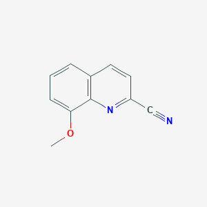 molecular formula C11H8N2O B2514148 8-Methoxyquinoline-2-carbonitrile CAS No. 92735-81-4