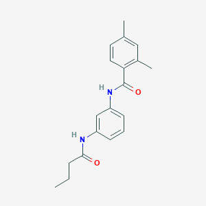 molecular formula C19H22N2O2 B251416 N-[3-(butanoylamino)phenyl]-2,4-dimethylbenzamide 