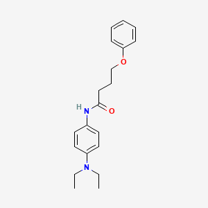 molecular formula C20H26N2O2 B2514199 N-[4-(diethylamino)phenyl]-4-phenoxybutanamide CAS No. 303033-18-3