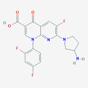molecular formula C19H15F3N4O3 B025142 妥舒氟沙星 CAS No. 100490-36-6