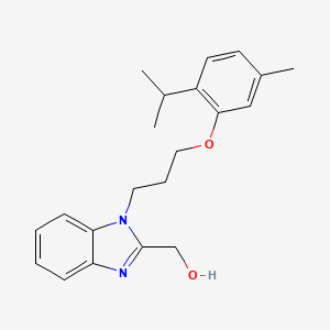 (1-(3-(2-isopropyl-5-methylphenoxy)propyl)-1H-benzo[d]imidazol-2-yl)methanol