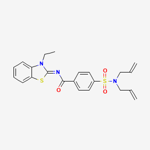 (Z)-4-(N,N-diallylsulfamoyl)-N-(3-ethylbenzo[d]thiazol-2(3H)-ylidene)benzamide