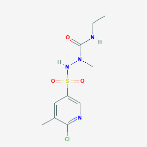 1-(6-Chloro-5-methylpyridine-3-sulfonamido)-3-ethyl-1-methylurea