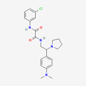 N1-(3-chlorophenyl)-N2-(2-(4-(dimethylamino)phenyl)-2-(pyrrolidin-1-yl)ethyl)oxalamide