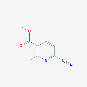molecular formula C9H8N2O2 B2514281 Methyl 6-cyano-2-methylnicotinate CAS No. 1108725-10-5