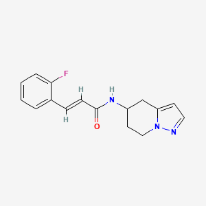 (E)-3-(2-fluorophenyl)-N-(4,5,6,7-tetrahydropyrazolo[1,5-a]pyridin-5-yl)acrylamide