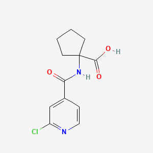1-(2-Chloropyridine-4-amido)cyclopentane-1-carboxylic acid