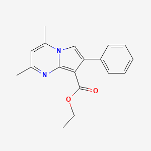 Ethyl 2,4-dimethyl-7-phenylpyrrolo[1,2-a]pyrimidine-8-carboxylate