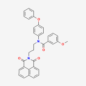 molecular formula C35H28N2O5 B2514304 N-(3-(1,3-dioxo-1H-benzo[de]isoquinolin-2(3H)-yl)propyl)-3-methoxy-N-(4-phenoxyphenyl)benzamide CAS No. 442534-35-2