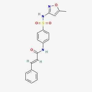 (2E)-N-{4-[(5-methyl-1,2-oxazol-3-yl)sulfamoyl]phenyl}-3-phenylprop-2-enamide