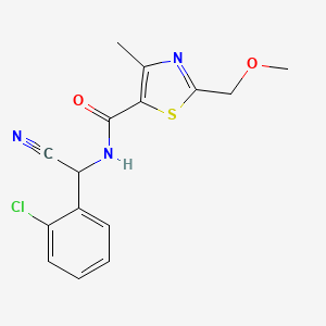 N-[(2-chlorophenyl)(cyano)methyl]-2-(methoxymethyl)-4-methyl-1,3-thiazole-5-carboxamide