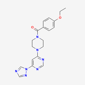 (4-(6-(1H-1,2,4-triazol-1-yl)pyrimidin-4-yl)piperazin-1-yl)(4-ethoxyphenyl)methanone