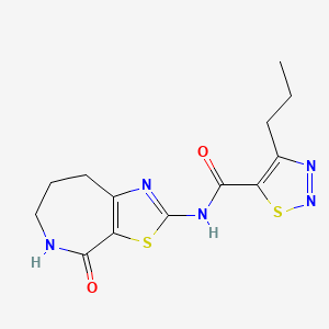N-(4-oxo-5,6,7,8-tetrahydro-4H-thiazolo[5,4-c]azepin-2-yl)-4-propyl-1,2,3-thiadiazole-5-carboxamide