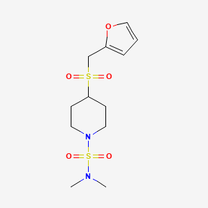4-((furan-2-ylmethyl)sulfonyl)-N,N-dimethylpiperidine-1-sulfonamide