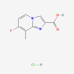 7-Fluoro-8-methylimidazo[1,2-a]pyridine-2-carboxylic acid;hydrochloride
