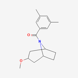 (3,5-dimethylphenyl)((1R,5S)-3-methoxy-8-azabicyclo[3.2.1]octan-8-yl)methanone