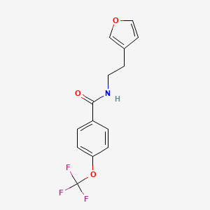 N-(2-(furan-3-yl)ethyl)-4-(trifluoromethoxy)benzamide
