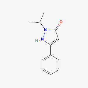molecular formula C12H14N2O B2514341 1-isopropyl-3-phenyl-1H-pyrazol-5-ol CAS No. 948-64-1