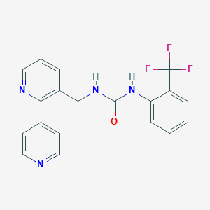 1-([2,4'-Bipyridin]-3-ylmethyl)-3-(2-(trifluoromethyl)phenyl)urea