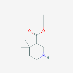 molecular formula C12H23NO2 B2514355 Tert-butyl 4,4-dimethylpiperidine-3-carboxylate CAS No. 2248346-27-0
