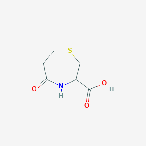 molecular formula C6H9NO3S B2514364 5-Oxo-1,4-thiazepane-3-carboxylic acid CAS No. 108051-20-3