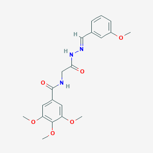 3,4,5-Trimethoxy-N-(2-(2-(3-methoxybenzylidene)hydrazino)-2-oxoethyl)benzamide