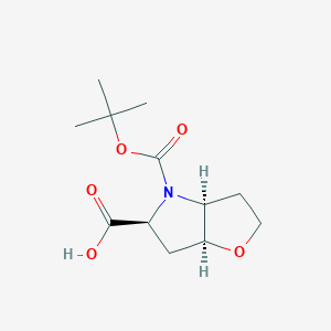 (3As,5S,6aS)-4-[(2-methylpropan-2-yl)oxycarbonyl]-2,3,3a,5,6,6a-hexahydrofuro[3,2-b]pyrrole-5-carboxylic acid