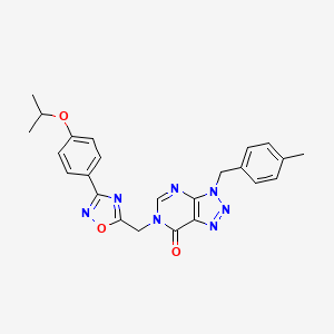 6-((3-(4-isopropoxyphenyl)-1,2,4-oxadiazol-5-yl)methyl)-3-(4-methylbenzyl)-3H-[1,2,3]triazolo[4,5-d]pyrimidin-7(6H)-one