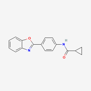 N-[4-(1,3-benzoxazol-2-yl)phenyl]cyclopropanecarboxamide