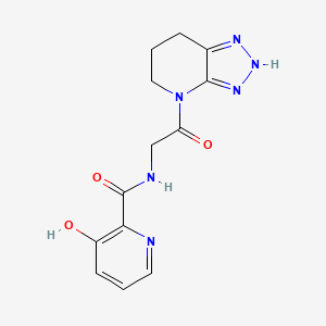 3-Hydroxy-N-[2-oxo-2-(2,5,6,7-tetrahydrotriazolo[4,5-b]pyridin-4-yl)ethyl]pyridine-2-carboxamide