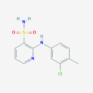 2-[(3-Chloro-4-methylphenyl)amino]pyridine-3-sulfonamide