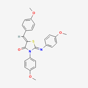 (2Z,5Z)-5-(4-methoxybenzylidene)-3-(4-methoxyphenyl)-2-((4-methoxyphenyl)imino)thiazolidin-4-one