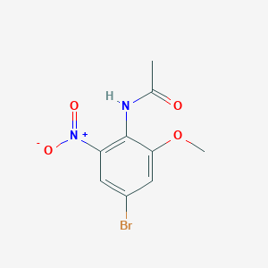 molecular formula C9H9BrN2O4 B2514448 N-(4-bromo-2-methoxy-6-nitrophenyl)acetamide CAS No. 1351780-67-0