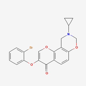 3-(2-bromophenoxy)-9-cyclopropyl-9,10-dihydrochromeno[8,7-e][1,3]oxazin-4(8H)-one