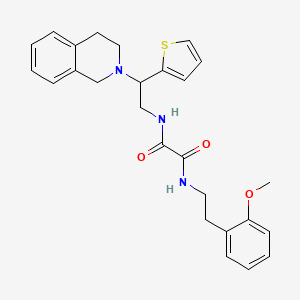 N1-(2-(3,4-dihydroisoquinolin-2(1H)-yl)-2-(thiophen-2-yl)ethyl)-N2-(2-methoxyphenethyl)oxalamide