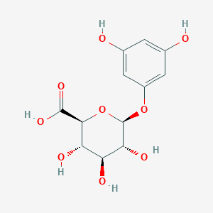 molecular formula C12H14O9 B2514458 Phloroglucinol Glucuronide Sodium Salt CAS No. 50602-76-1
