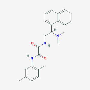 molecular formula C24H27N3O2 B2514472 N-[2-(dimethylamino)-2-(naphthalen-1-yl)ethyl]-N'-(2,5-dimethylphenyl)ethanediamide CAS No. 941996-29-8